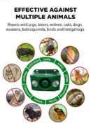 High volume solar warning lights to deter predators ( BUY 1 GET 1 FREE )