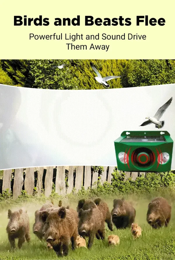 High volume solar warning lights to deter predators ( BUY 1 GET 1 FREE ) - Image 4