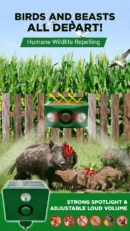 High volume solar warning lights to deter predators ( BUY 1 GET 1 FREE )
