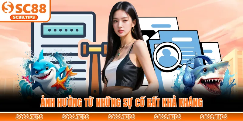 Ảnh hưởng từ những sự cố bất khả kháng