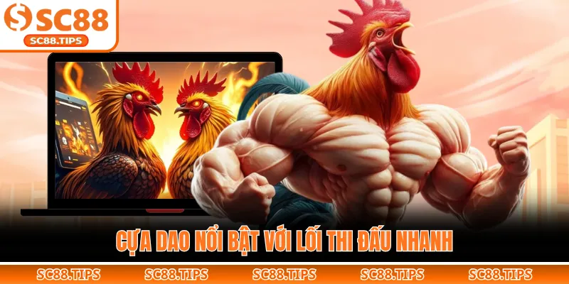 Cựa dao nổi bật với lối thi đấu nhanh