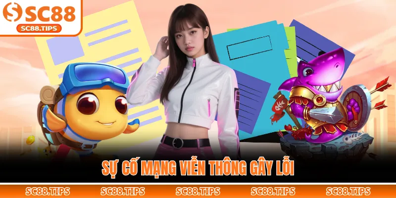 Sự cố mạng viễn thông gây lỗi